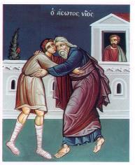 THE PRODIGAL SON Through the parable of today's Gospel, our Savior has set forth three things for us: the condition of the sinner, the rule of repentance, and the greatness of God's compassion.