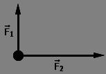 32. Na hokejsku pločicu na ledu, gledanu odozgo, djeluju sile F1 i F2 kako je prikazano na slici. Koji od navedenih crteža prikazuje vektor akceleracije pločice? 33.