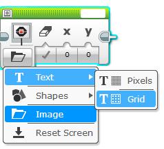 ΠΕΡΙΣΣOΤΕΡΑ ΓΙΑ ΤΑ DISPLAY BLOCKS Δύο λειτουργίες προς απεικόνιση Λειτουργία Pixel (Χρήση για την απεικόνιση εικόνων και κειμένου) 178 pixels left and right 128 pixels up and down Λειτουργία