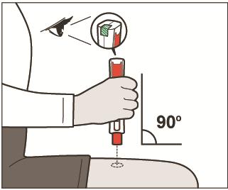 Nu injectați într-o zonă a corpului unde pielea este iritată, înroșită, învinețită, tatuată, infectată sau cicatrizată. Nu injectați direct în buric. b. Ștergeți pielea cu un tampon îmbibat cu alcool.