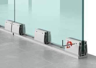 B line Σύστημα ρυθμιζόμενης επιδαπέδιας στήριξης υαλοπίνακα B line Adjustable system for on-floor installation Στάδια