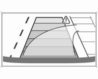 214 Οδήγηση και χρήση Κατευθυντήριες γραμμές Οι κάθετες γραμμές αντιπροσωπεύουν τη γενική κατεύθυνση του οχήματος και η απόσταση ανάμεσα στις κάθετες γραμμές αντιστοιχεί στο πλάτος του οχήματός σας
