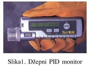 Poglavlje 6 Fotojonizacioni Detektori Fotojonizacioni detektor (PID) koristi ultraljubičastu svetlost da jonizuje gasne molekule, i često se primenjuje za detekciju isparivih organskih jedinjenja