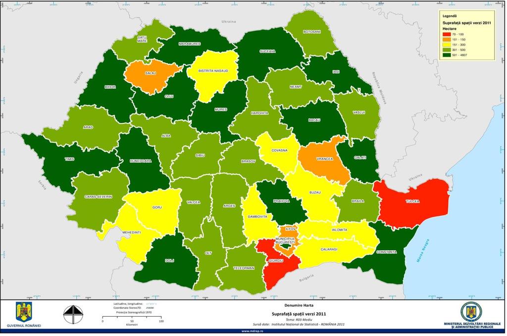 Protecția mediului și riscurile naturale Harta 11.8.