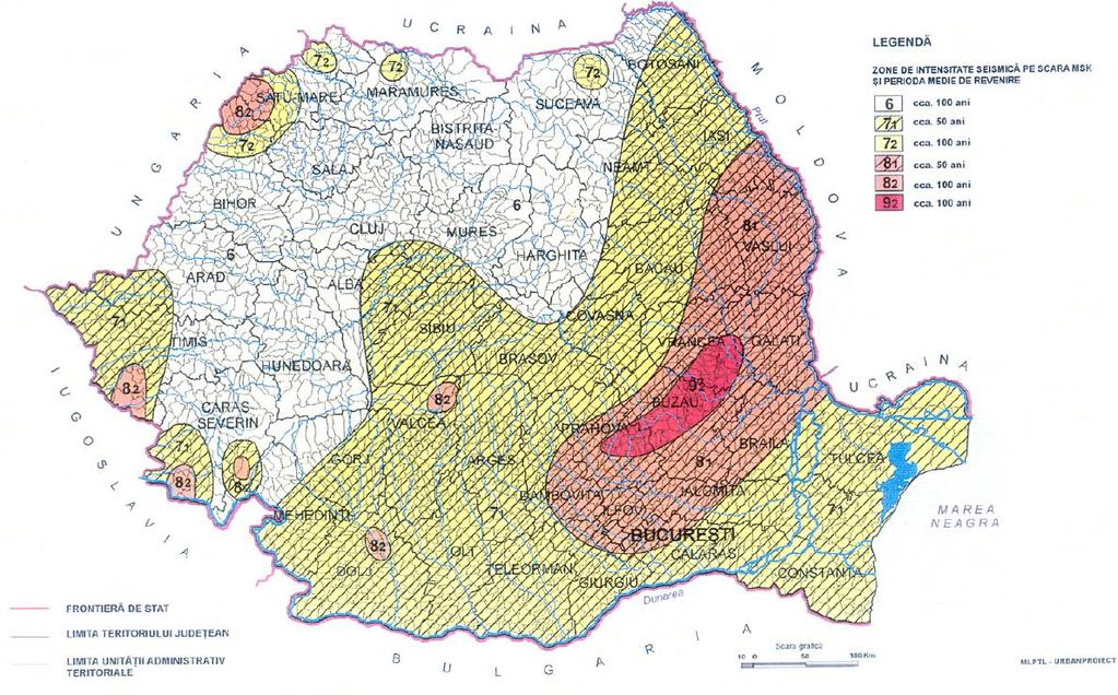 Protecția mediului și riscurile naturale - 217 lacuri de acumulare nepermanente, dispunând de volume de atenuare însumând 893 mil.