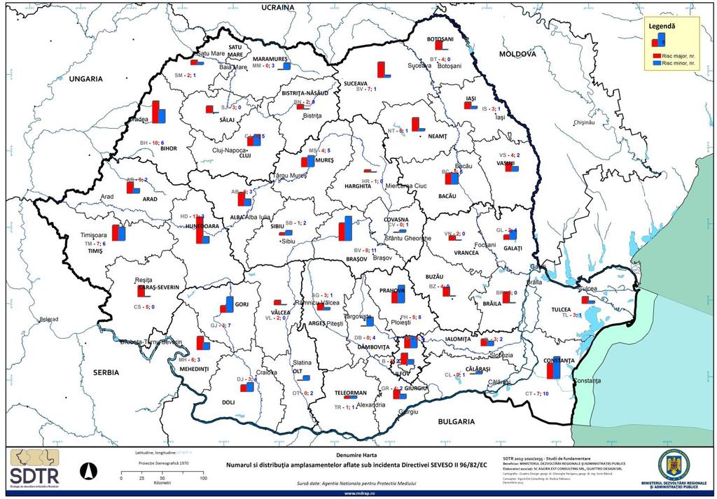 Strategia de Dezvoltare Teritorială a României Studiul 11 Riscul individual este prezentat de obicei de curbele isorisk, iar riscul social este prezentată sub forma de curbe F-N.