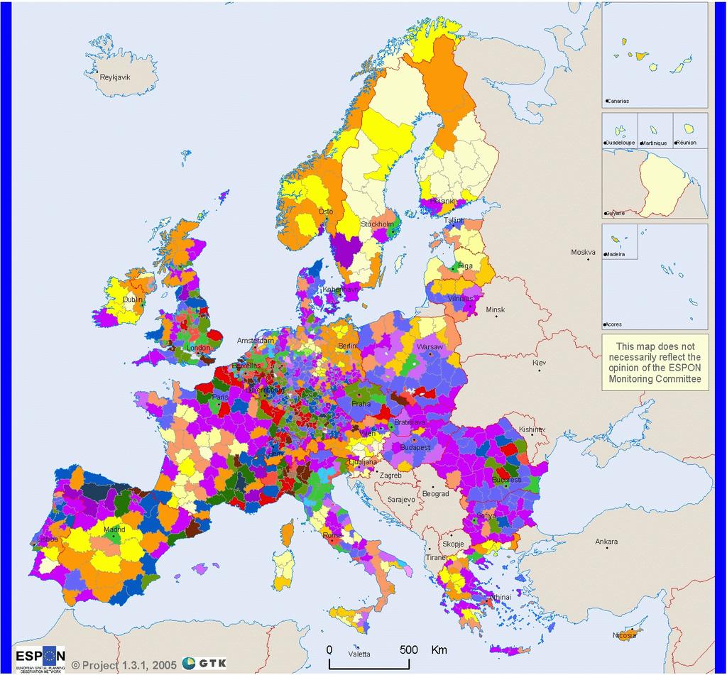 Strategia de Dezvoltare Teritorială a României Studiul 11 Tipologia la nivel NUT3 Harta 11.39.