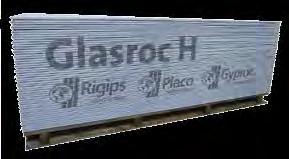 2.2 Placă din ipsos armat cu fibră sticlă, învelită în fibră sticlă, marca Glasroc H Glasroc H Produs conform standardului EN 15283-1.