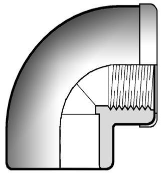 Profile cu Asamblare prin Lipire- Ȋmbinǎri DIMENSIUNI ISO-BSP GIFV Cot de 90, la un capǎt neted pentru asamblare prin lipire,celǎlalt cu filet interior d x R PN Cod Articol Euro mbala 16 x 3/8" 16