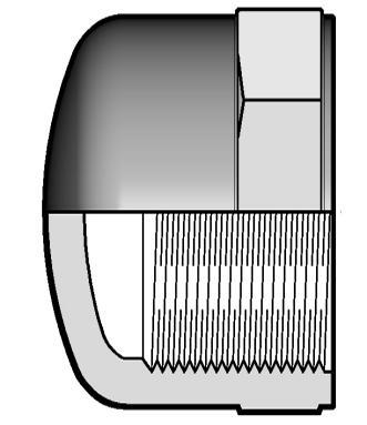 3" 16 TFV300 36,81-12 02 4" 16 TFV400 65,40-8 02 CFV Capǎt de țeavǎ,(capac sau dop),cu asamblare cu filet interior R PN Cod Articol Euro mbala 3/8" 16 CFV038 1,18 10 1 000 04 1/2" 16