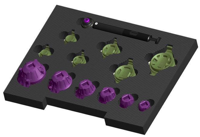 2 1 1 Cheia dinamometrică DualBlock seria DN10-DN50 Gama de dimensiuni.