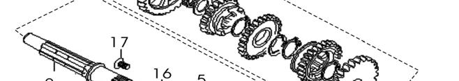 TRANSMISSION-11 1 23211-GS66-0000 COUNTERSHAFT (NT:11) 1 E11-1 2 23221-GS66-0000 DRIVESHAFT 1 E11-11A 3 96100-60020-000 BEARING, LH 6002-Z 1 E11-8 4 96100-62030-000 BEARING, RH 1 E11-10 5