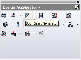 Το Spur Gear Generator έχει δύο σελίδες, στην πρώτη, η οποία
