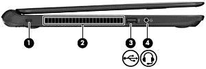 Στοιχείο Περιγραφή (7) Υποδοχή RJ-45 (δικτύου) Χρησιμοποιείται για τη σύνδεση καλωδίου δικτύου.