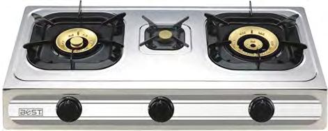 BEST GAS COOKER 2-03SRB 5 290966 022719 Συσκευή Γκαζιού με 3 Μάτια -