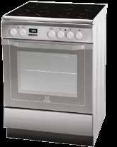 Κωδ. 403925 INDESIT Κουζίνα κεραμική Inox αερόθερμος Υδρολυτικό σύστημα καθαρισμού Χωρητικότητα 60 lt Πόρτα με διπλό κρύσταλλο 11 τρόποι