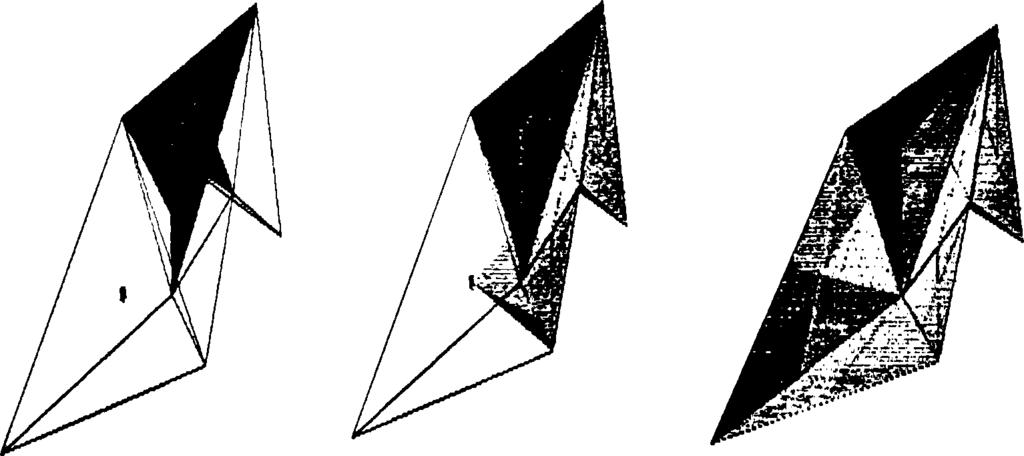 11(b) φαίνεται η διαμέριση του πολυέδρου σε δύο περιοχές και στα Σχήματα 5.11(c) και 5.