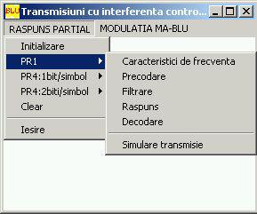 6 Tehnici de filtrare cu răspuns parţial. Proprietăţi. Performanţe Aplicaţia 9.