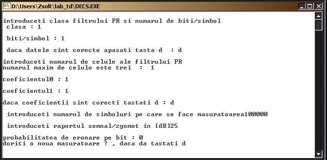 8 Tehnici de filtrare cu răspuns parţial. Proprietăţi. Performanţe Aplicaţia 9.