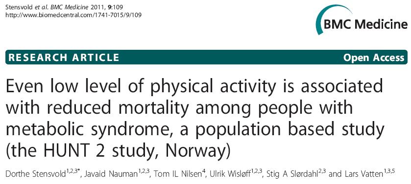 Methods: In a prospective study of 50,339 people, 13,449 had metabolic syndrome at baseline and were followed up for ten years to assess cause-specific mortality.