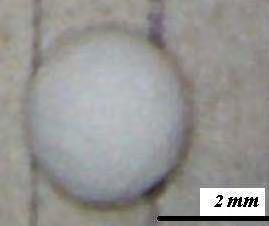 CaCl 2 ); produse: microsfere ceramice cu Ø = 500 2.500μm.