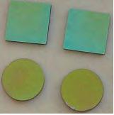 Ţinte de pulverizare şi acoperiri din nanopulberi antimicrobiene de oxid de zinc şi dioxid de titan dopate cu argint Descriere Ţintele de pulverizare din nanopulberi de ZnO sau TiO 2 dopate cu 0.