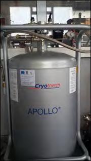 Recipient Dewar pentru stocare azot lichid model APOLLO 100 Domeniu de utilizare: Stocare azot lichid.