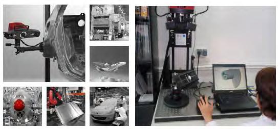 E. SERVICII DE MĂSURARE PRIN FOTOGRAMETRIE (IMAGISTICĂ) Domenii de utilizare: controlul calităţii, reverse engineering, prototipare rapidă, frezare rapidă.
