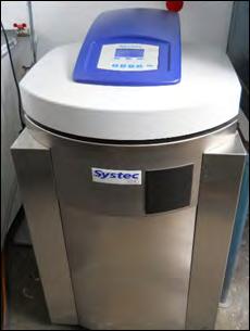 Autoclav vertical, tip Systec V-150 Domeniu de utilizare: Sterilizarea mediilor de cultură, a materialelor, vaselor de
