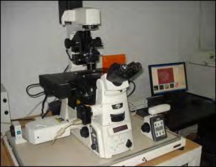 Microscop optic inversat, tip Nikon Eclipse Ti-E, dotat cu sistem confocal Eclipse C1si Domeniu de utilizare: Analiza
