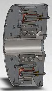 electromagneţi, fie mixt, blocul inductor, exterior şi interior, fiind în mişcare de rotaţie. Caracteristici tehnice Permite cuplarea directă a rotorului turbinei eoliene sau hidraulice.