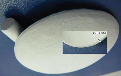 Fabricare și caracterizare Modele experimentale de os sintetic / implant cranian au fost proiectate şi fabricate prin tehnica de turnare în forme de ipsos din barbotine ceramice de hidroxiapatită