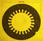 mm Canale pentru microfluidică în SU8, microscopie optică x 50 Canale pentru