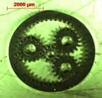 D=11 mm Tolă pentru microgenerator electric, microscopie optică x 20, D=11mm Rotor