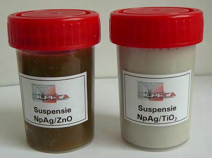 Activitatea biocidală şi de autocurăţire intensă este bazată pe sinergismul dintre proprietăţile antimicrobiene şi fotocatalitice ale nanoparticulelor componente.