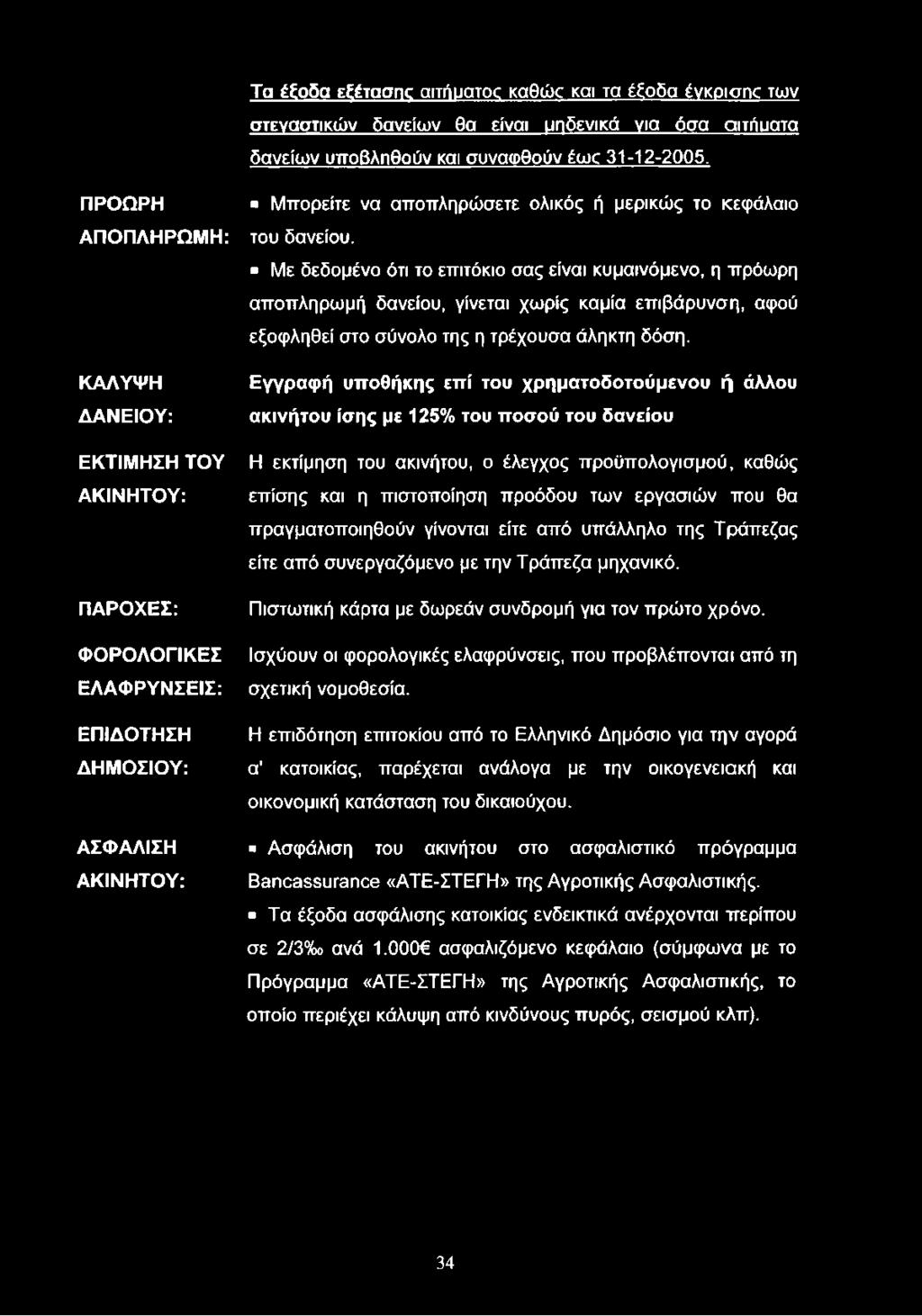 Με δεδομένο ότι το επιτόκιο σας είναι κυμαινόμενο, η πρόωρη αποπληρωμή δανείου, γίνεται χωρίς καμία επιβάρυνση, αφού εξοφληθεί στο σύνολο της η τρέχουσα άληκτη δόση.