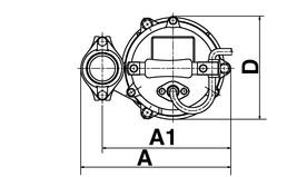 230V / 110V / 50HZ Χυτό αλουμίνιο Ανοξείδωτος χάλυβας EN-X6Cr13 Ελαστικό, H07RN-F Διαστάσεις σε : d A