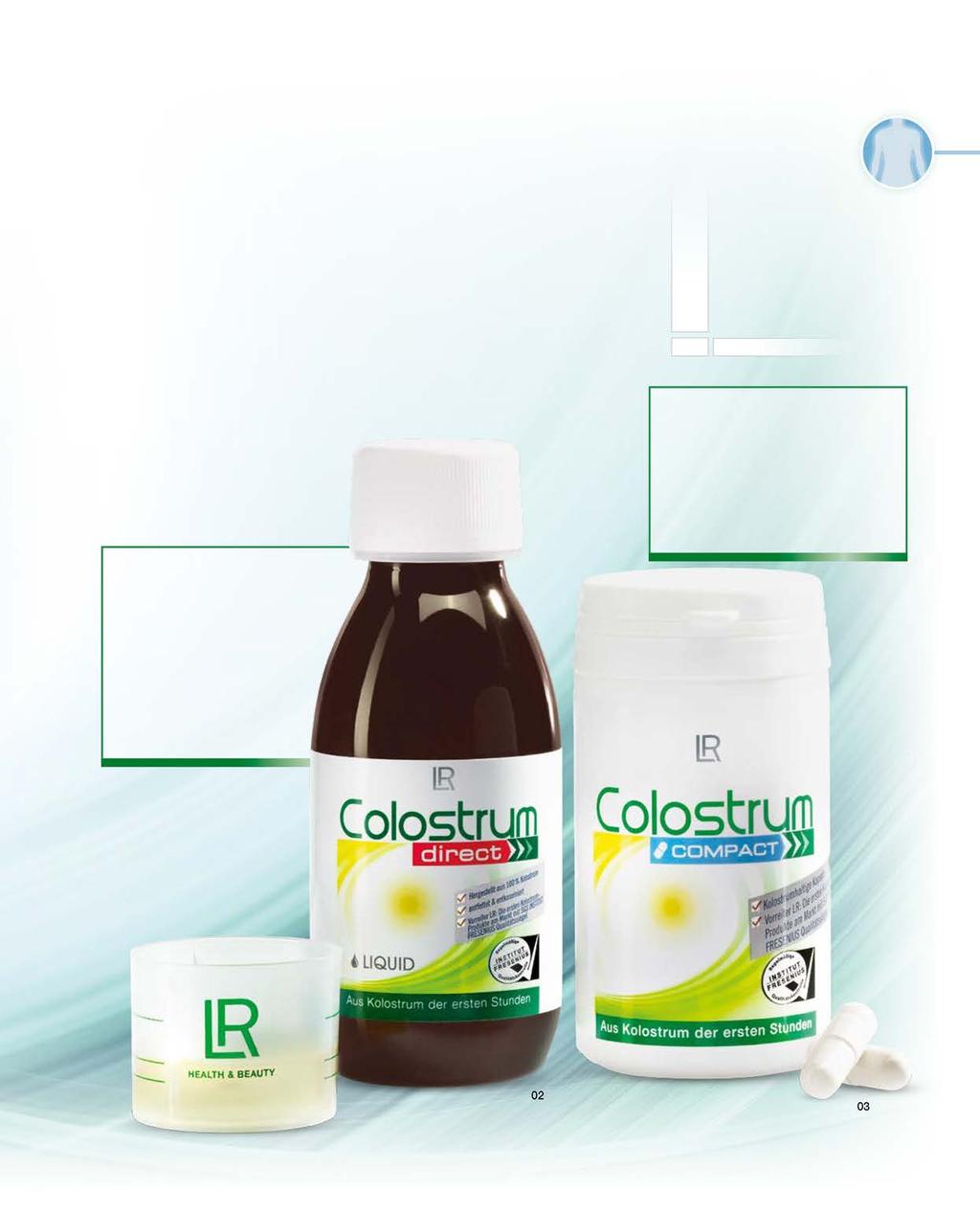 Ολοκληρωμένη Προστασία και Δύναμη της Φύσης σε τρεις παραλλαγές Το Colostrum της LR σας παρέχει πρωτόγαλα άριστης ποιότητας σε τρεις μορφές για κάθε ανάγκη : Σε υγρή μορφή, χωρίς λίπος και καζεΐνη