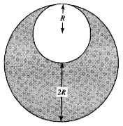 Rigid Body Find the moment of inertia of a disk of radius and mass with respect to an axis that passing at the edge of the disk and perpendicular to its plane. 22_Rigid_body/e_22_1_028.
