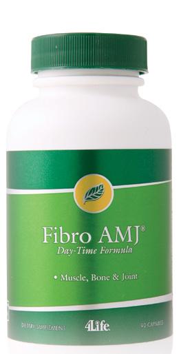 STARE DE BINE GENERALĂ FIBRO AMJ FORMULĂ DE ZI (90 CAPSULE) Fibro AMJ Day-Time Formula prezintă ingrediente cunoscute că amplifică și susțin mușchii și funcțiile articulațiilor.