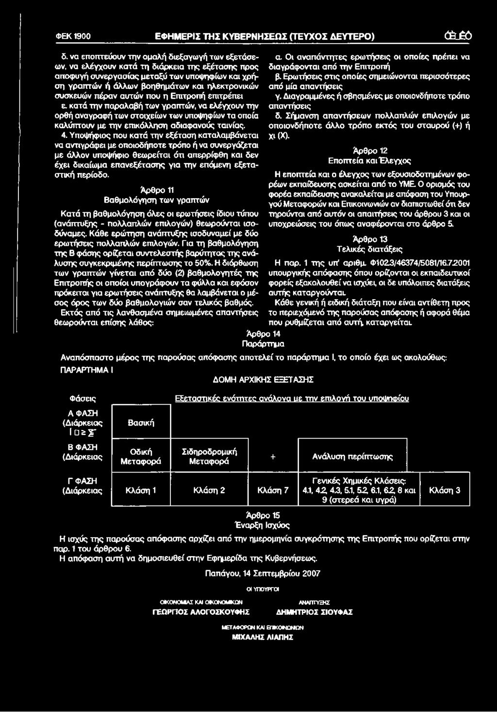 πέραν αυτών που η Επιτροπή επιτρέπει ε. κατά την παραλαβή των γραπτών, να ελέγχουν την ορθή αναγραφή των στοιχείων των υποψηφίων τα οποία καλύπτουν με την επικόλληση αδιαφανούς ταινίας. 4.