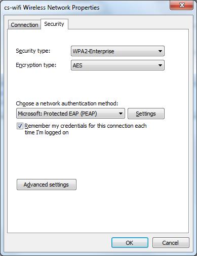 Κάνετε διπλό κλικ στο cs-wifi ή πατήστε δεξί κλικ και επιλέξετε properties 4 ο Βήμα: Στο παράθυρο που θα εμφανιστεί, επιλέξετε τη καρτέλα