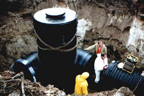 SGK Cijevi, spojnice, šahtovi i posebni dijelovi za podzemne kanalizacijske sustave, dovodi, sakupljanje, izrada od PE i PP Danas su dostupni cijevni vodovi velikog promjera, velike trajnosti,