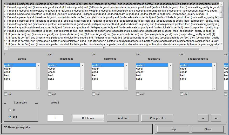 . Μια συνολική εικόνα του Rule Viewer του fuzzy toolbox στο περιβάλλον της Matlab φαίνεται στα