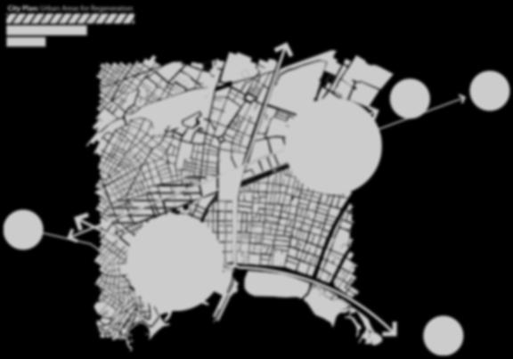 City Plan: Urban Areas for Regeneration 500m pedestrian range Study Area E65 Θεσσαλονίκη ανάγνωση ευρύτερης περιοχής πολεοδομικές παράμετροι Athens Αθήνα Center