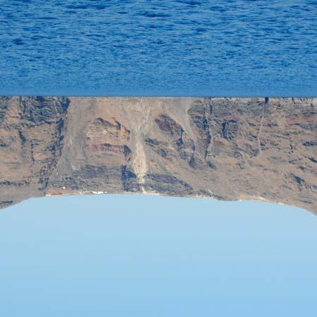 βορειότερο τμήμα των τοιχωμάτων της καλδέρας της