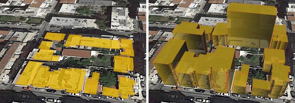Σχήμα 4 31: KML/COLLADA-Footprint Σχήμα 4 32: KML/COLLADA-Extruded Πηγή: Google Earth, 2015 Πηγή: Google Earth, 2015 Σχήμα 4 33: KML/COLLADA-Geometry Σχήμα 4 34: KML/COLLADA-COLLADA Πηγή: Google
