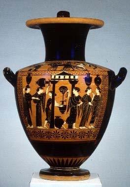 ἡ Κλεονίκη καὶ αἱ δοῦλαι πρὸς τὴν κρήνην ἔρχονται.