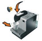 300 ml Καφές: ελάχιστο 20 ml / μέγιστο 300 ml 38 Houd de Espresso- of de Lungo-toets ingedrukt. De koffie wordt nu bereid.