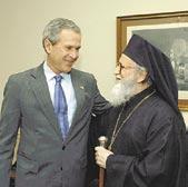 Churches, with New York area religious and political leaders, including Sen.